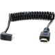 Comprar Cable en Espiral Micro-HDMI en Angulo Recto a HDMI 30 a 45 cm Atomos en Cables y Periféricos de la marca ATOMOS