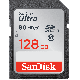Comprar MEMORIA SDXC 128GB CLASE 10 SANDISK ULTRA UHS-1 533X (80MB/s) en Medios de Almacenamiento de la marca SANDISK