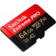 Comprar Tarjeta de Memoria Clase 10 Micro SD 64gb UHS-1 U3 A2 Extreme Pro 200mb/s Sandisk en Medios de Almacenamiento de la marca SANDISK