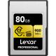 Comprar Tarjeta de Memoria CFexpress Tipo A de 80GB Lexar Professional GOLD Series Lectura 900 MB/s en Medios de Almacenamiento de la marca LEXAR